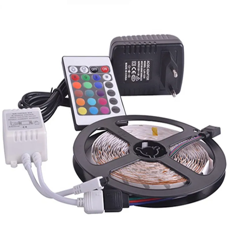 RGB Светодиодная лента 5 м 10 2835 SMD неводонепроницаемая IP20 IP65 гибкая светодиодная с