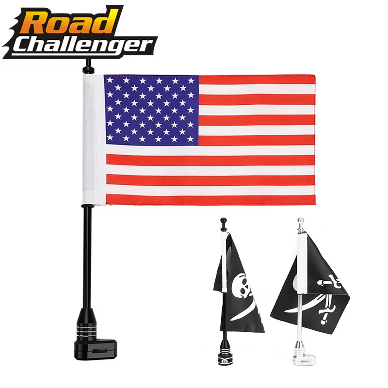 Motorcycle Flag Pole with American Flag for Honda Goldwing GL1500 GL1200 GL1800 2001-2012 Motorcycle Flag Pole with American Flag for Honda Goldwing GL1500 GL1200 GL1800 2001-2012