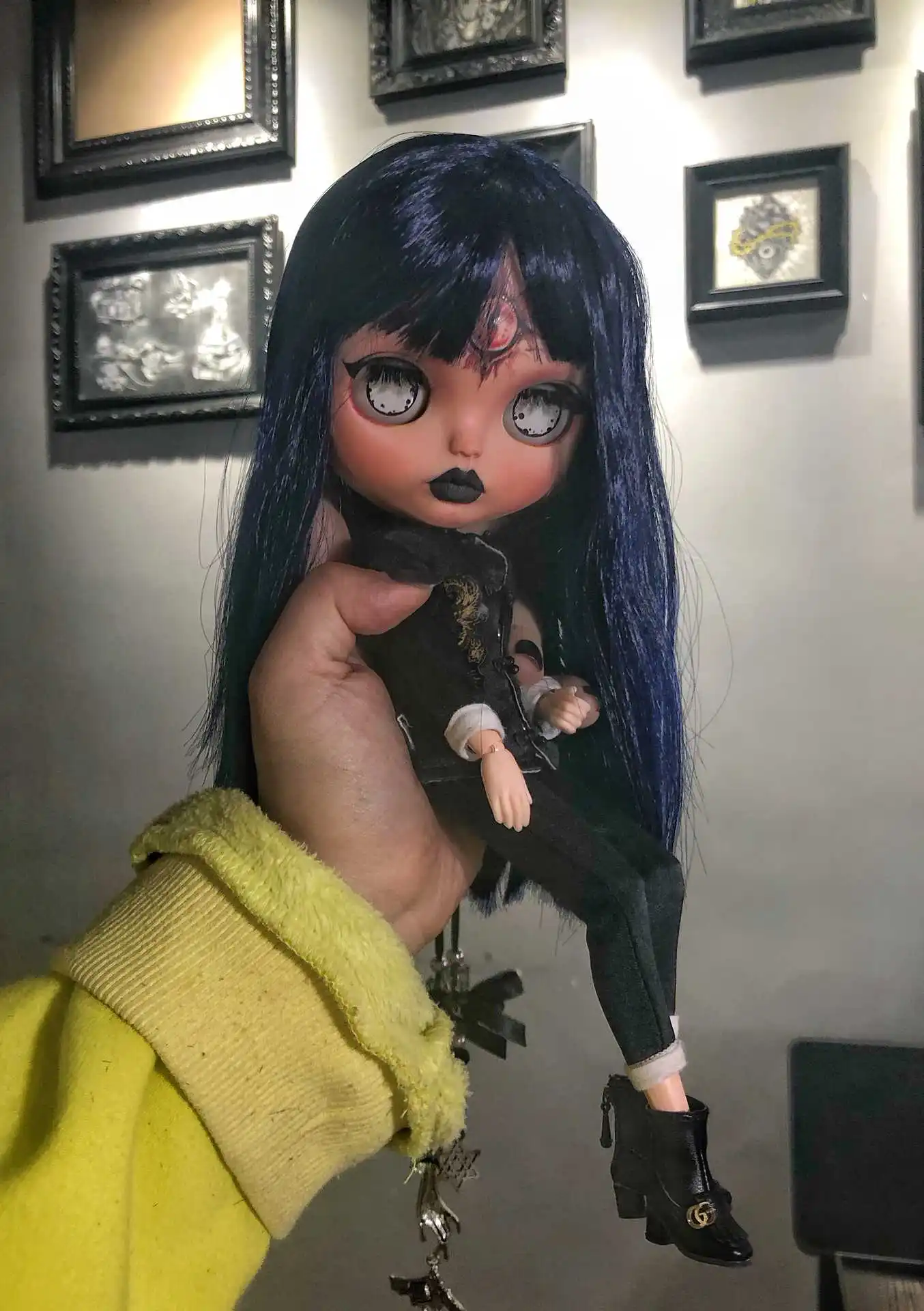Кастомизация кукла шарнир тело Обнаженная Блит Кукла Черная кожа 20190515
