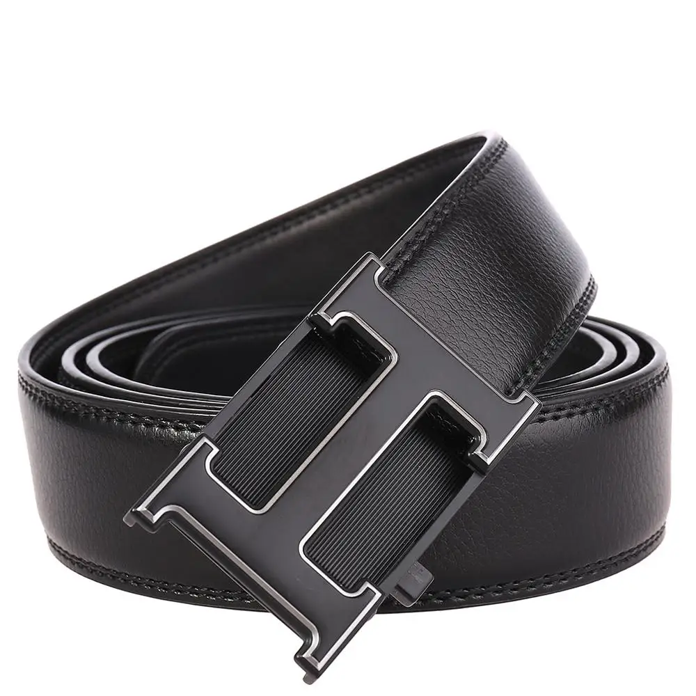 

Famous Belt Men Quality Genuine Luxury Leather Belts for Men Designer Male Strap Leather Metal Automatic Buckle Belts Men