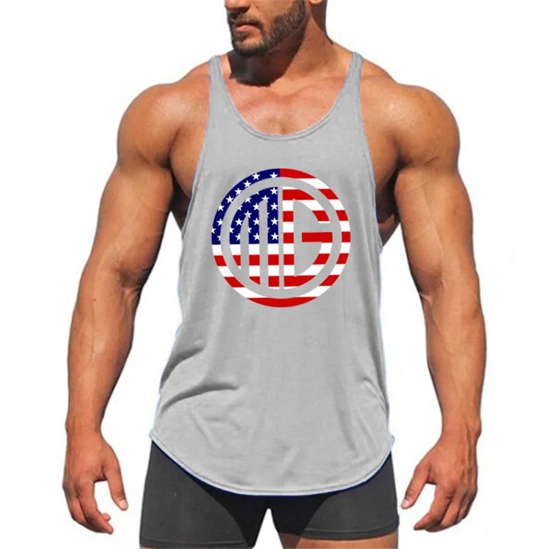 Muscleguys Стрингер топ на бретелях одежда жилет для бодибилдинга и фитнеса Мужская