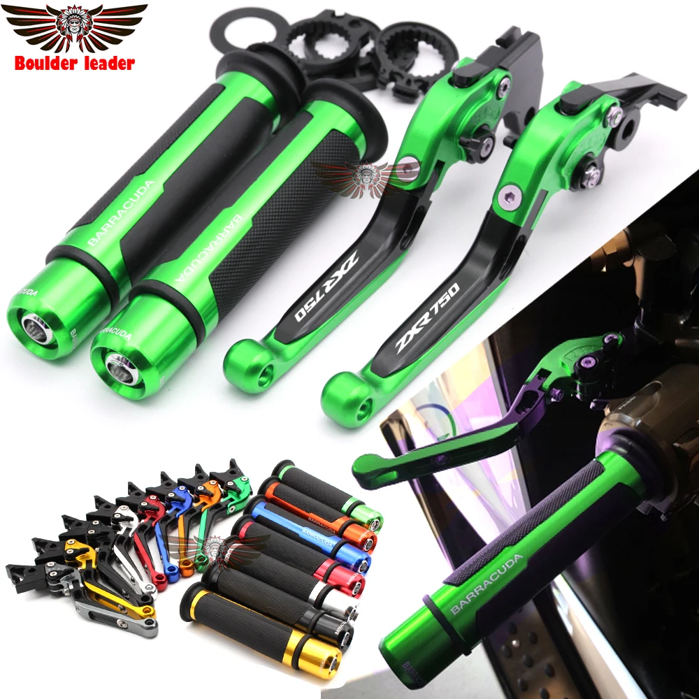 

For Kawasaki ZXR750 ZXR 750 1989-1995 Motorcycle Adjustable Folding Brake Clutch Levers Handlebar Hand Grips