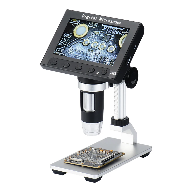 1000X USB электронный микроскоп ЖК цифровой видео микроскоп камера 4,3 дюймов HD O светодиодный увеличение эндоскопа камера+ светодиодный свет