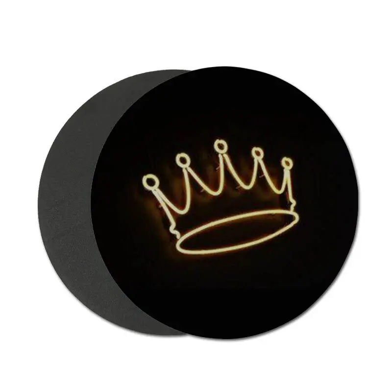 Уникальный Настольный коврик MaiYaCa Queen boss crown king игровой для мыши круглый диаметром