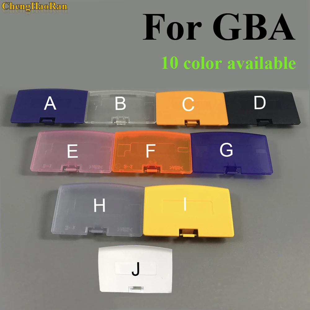 ChengHaoRan 1pcs For GBA Case Battery Cover Case Back Door Lid For Nintendo Gameboy Advance Console Repair parts Replacement ChengHaoRan 1pcs For GBA Case Battery Cover Case Back Door Lid For Nintendo Gameboy Advance Console Repair parts Replacement