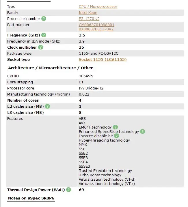 Процессор Intel Xeon E3-1270 V2 E3 1270 V2 четырехъядерный процессор LGA1155 Desktop Процессор