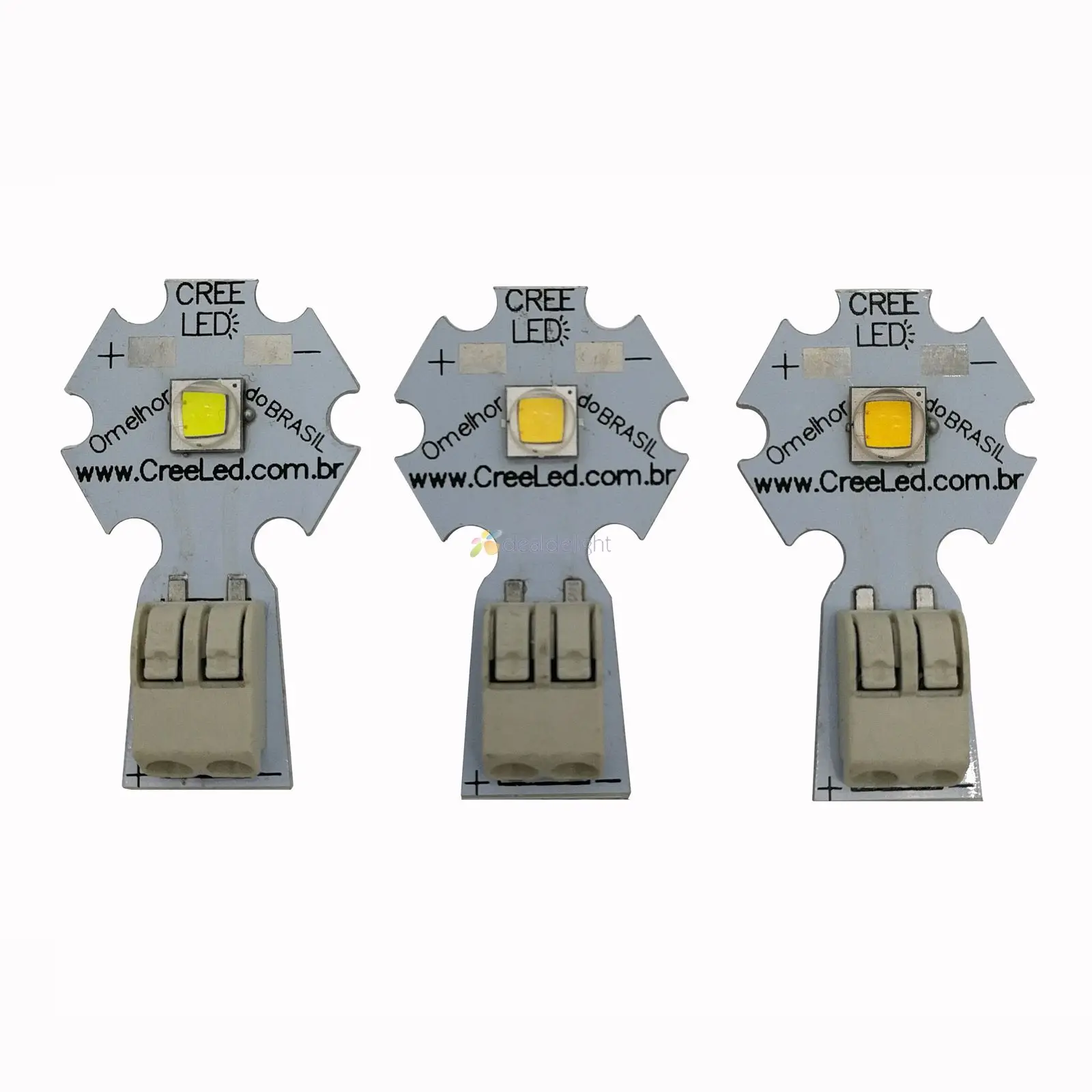 2x CREE XM-L2 T6 High Power Led-strahler XML2 Kühles Weiß 6500 Karat  Neutral Weiß 4500 Karat Warmweiß 3000 Karat 20mm Solderless Aluminium PCB