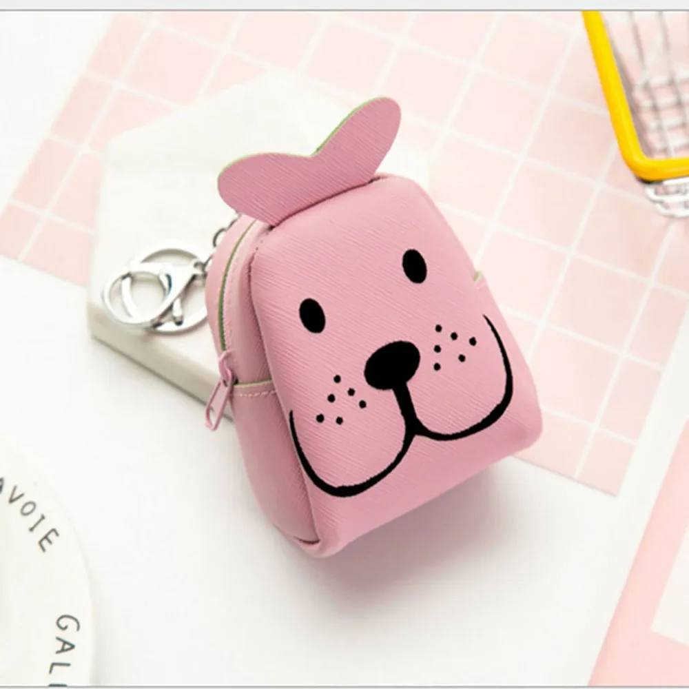 Новая стильная мини-сумка Kawaii Cat Bear на молнии из искусственной кожи, портативная Сумочка, кабели для наушников, портмоне Monederos Para Mujer Monedas