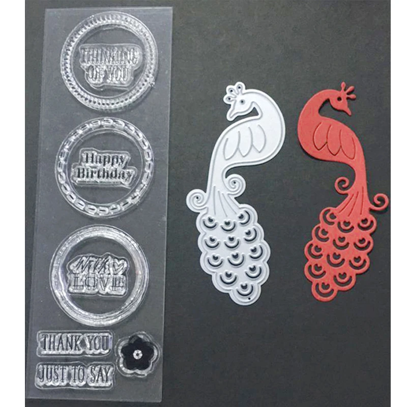 Cutting die & Clear stamp Set Cardmaking & Scrapbooking DIY Stampsin Stamps from Home & Garden