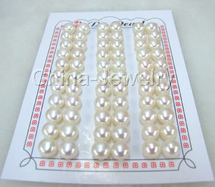 

Hot selling> Hot sale Free Shipping 30CS >>>>Wholesale 30pairs 9.5mm natural white FW pearl earring- -Bride jewelry free shippin