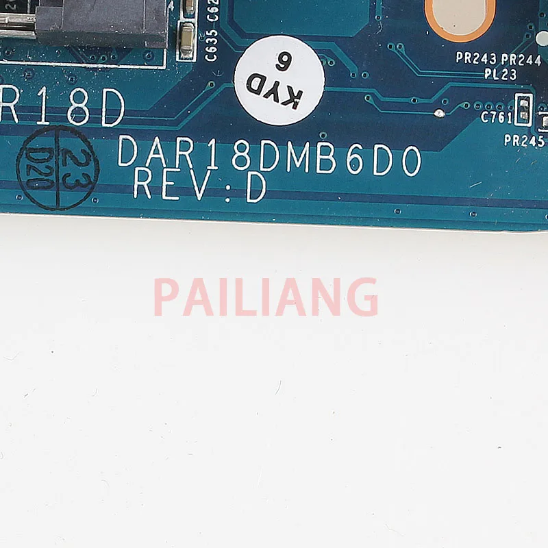 Pailiang материнская плата для ноутбука hp G4 G6 G7 G4-1000 G6-1000 PC материнская плата I3 DAR18DMB6D0 tesed DDR3
