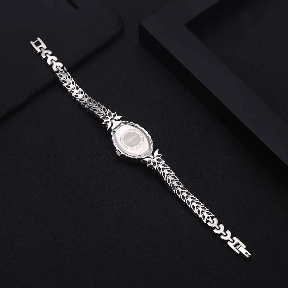 Jankelly качественный двухканальный модуль AAA циркониевые элементы лист австрийский браслет часы с кристаллами для свадебной вечеринки модные ювелирные изделия Горячая