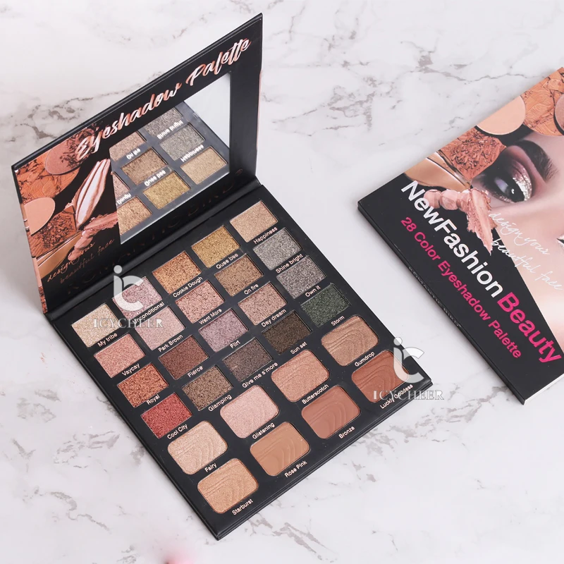 

ICYCHEER 28 Colors Makeup Matallice Eyeshaow Shimmer Matte Pigmented Long langsting Makeup Eyeshadow Highlighter Bronzer Palette