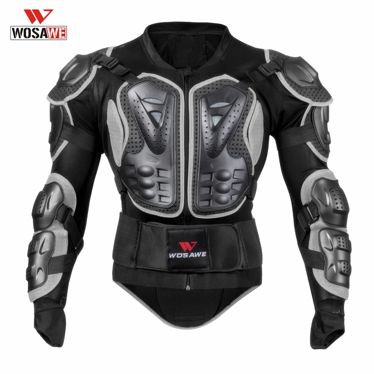 

WOSAWE Motocross Motorcycle Armor Motos Motocicleta Body Armor Shirt Jacket PVC EVA Back Shoulder Protector Gear Size M-3XL