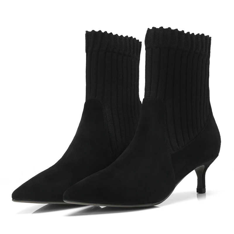 Med Tacones 33 Tobillo Mujer Gran Cr1430 Tamaño Enmayer Botas Otoño De 41 Bolso Para Mujeres Black Invierno Zapatos Punta Delgados AYnOXqw