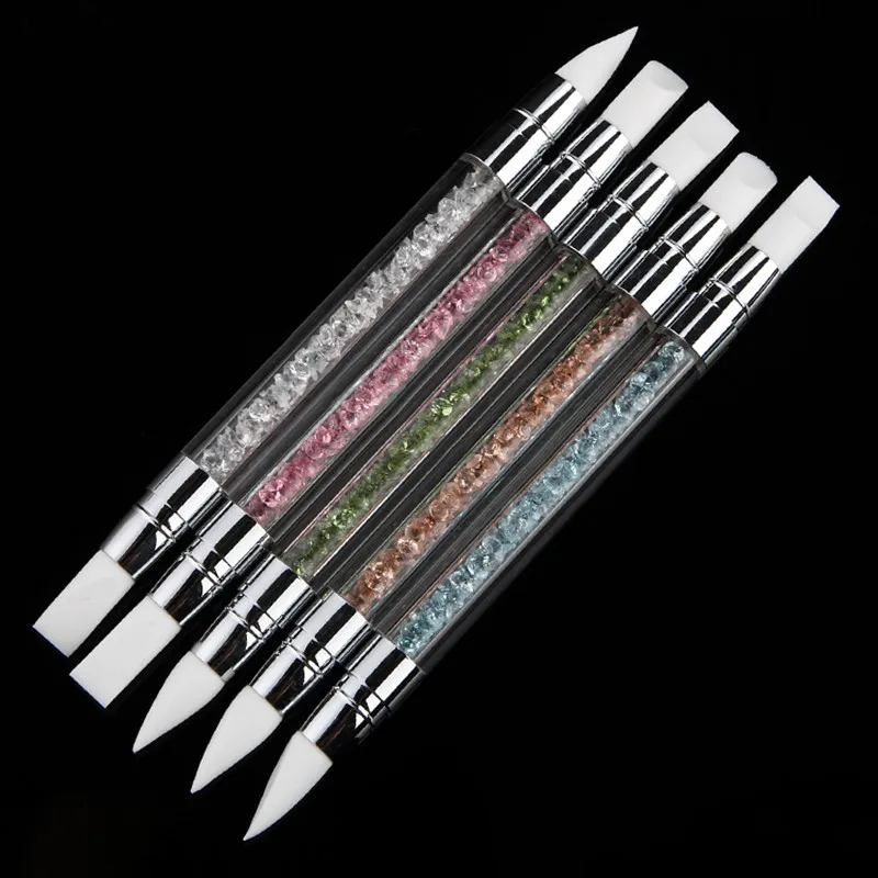 Acrylic Rhinestone Nail Art silicone brush 