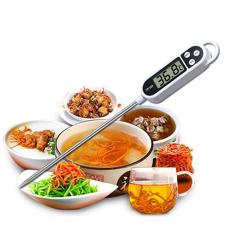 

Stainless Steel Digital Liquid Thermometer Kitchen Food Thermometer Probe Temperature Measurement Cooking Tool