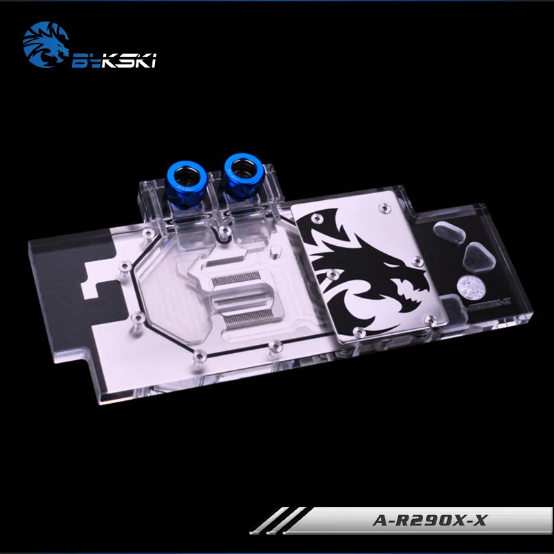 Seller  Bykski Public Version Full Cover Graphics Card Water Cooling Block use for AMD R9 390X 290X R290 AT