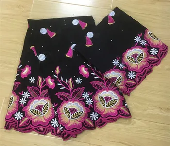 

Hot sale african swiss voile lace in switzerland 100%cotton embroidered dubai fabric jacquard brocade fabric 5+2yards/lot
