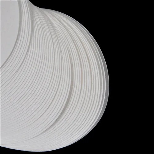 

Dropship 100PCS/bag 7cm Laboratory filter paper Circular Qualitative filter paper medium speed Funnel filter paper Color:White