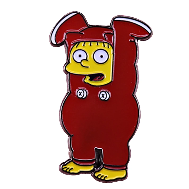 

I dress myself brooch cute Simpson pin Ralph grow up badge cartoon anime jewelry funny kids present