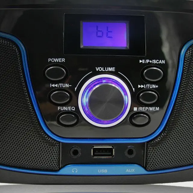 Компактный портативный CD плеер LONPOO Bluetooth колонка MP3 USB FM радио AUX стерео