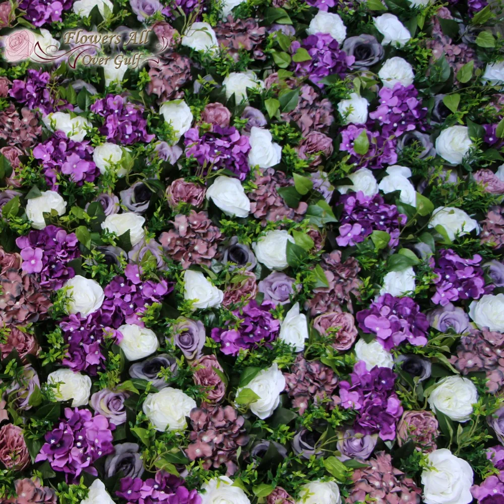 New Artificial flowerwall silk white Austin rose with pink peony Fake