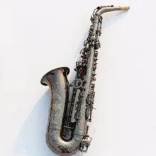 Sax instruments Eb flat black nickel light alto saxophone The special offer shipping high-grade carved beginner instru