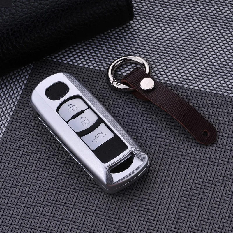 

Luxury Aluminium Alloy Car Key Case fit for mazda 3 6 2014 m3 m6 cx3 cx5 car-styling cx-3 cx-5 axela atenza car key cover case