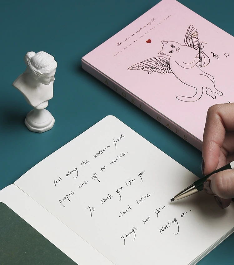 "Ангел коты" твердая обложка красивый милый альбом для рисования Рисование ноутбука чистая бумага Блокнот Журнал канцелярские принадлежности подарок