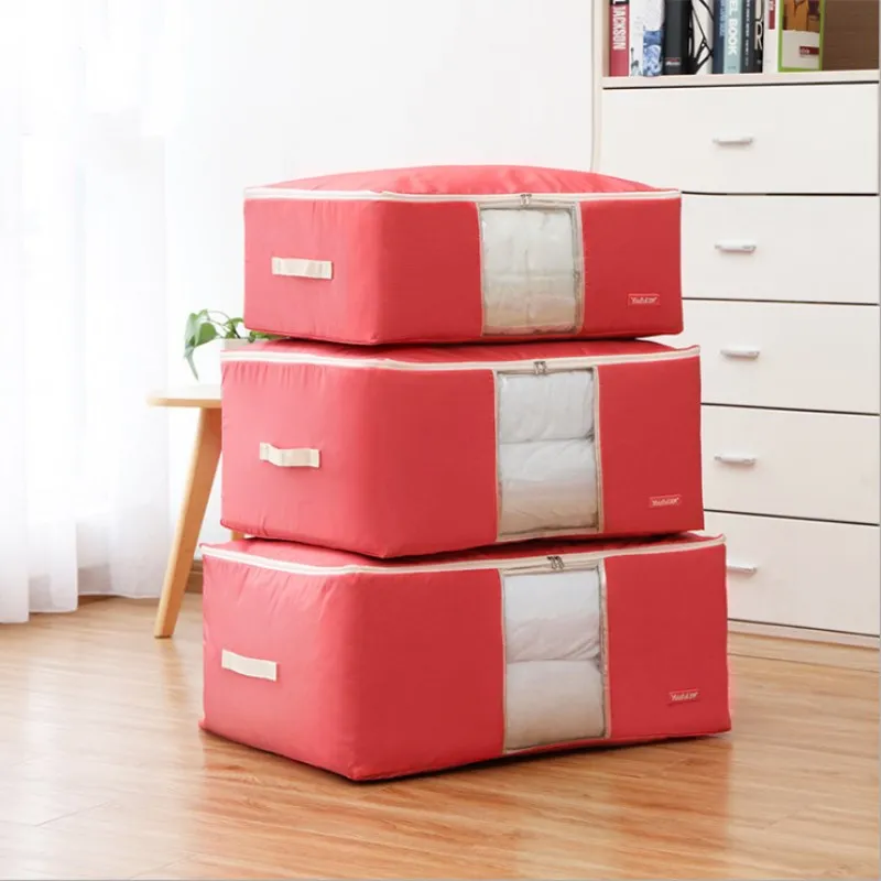 

Oxford Cloth Quilt Storage Bag Washable Extra Large Soft Storage Box Quilt Clothes Storage Bag Sorting Bag Household Products