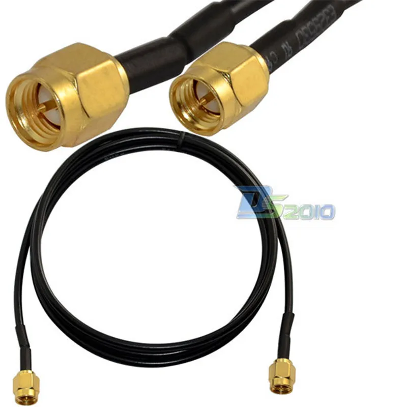 

High Quality3ft 1m SMA Male to SMA Male Plug Premium Jumper Cable RF Coax Pigtail RG174 New