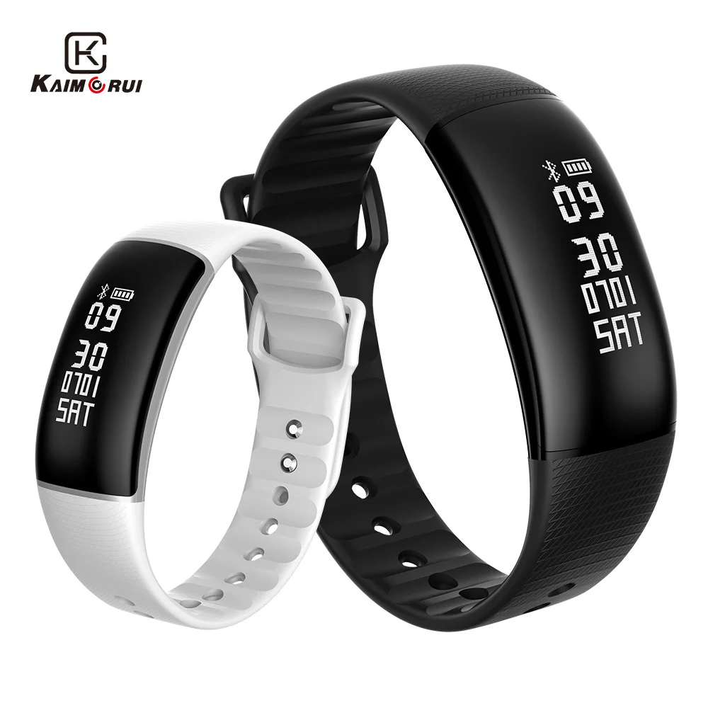 

Kaimorui Smart Wristband A69 Bluetooth Smart Bracelet Heart Rate Blood Pressure Waterproof Activity Tracker Smart Band