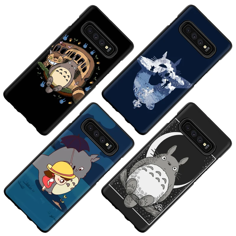 Мягкий чехол для телефона Studio Ghibli Ghiblies totoro Samsung Galaxy M10 20 30 S6 7 Edge S8 9 10 Plus S10E Note 8