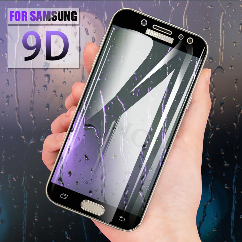 

JONSNOW 9D Protective Glass for Samsung J3 J5 J7 2017 EU Glass on A3 A5 A7 2017 A520 J330 Full Screen Tempered Film