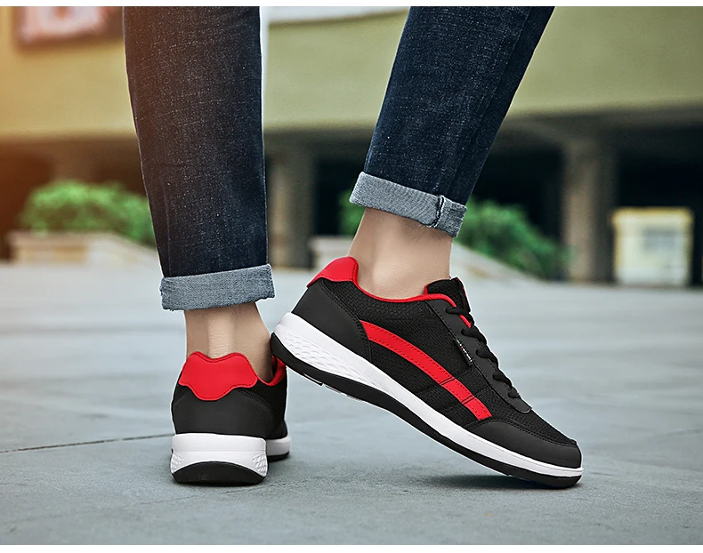 2019 חדש אופנה גברים סניקרס גברים נעליים יומיומיות לנשימה תחרה עד mens נעליים יומיומיות אביב עור נעלי גברים Chaussure Homme