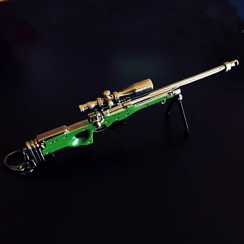 

Game PUBG SKS SCAL Weapon Cartridge Detachable Gun Model 17CM Keychain Of High Quality Key Chain Game Lover Gifts