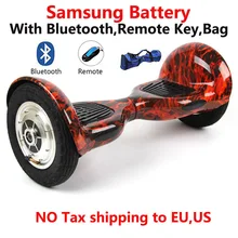 No tax 10inch hoverboard Skateboard 2 Wheel self Balance scooter samsung battery Smart self Balance scooter UL2272 for adult