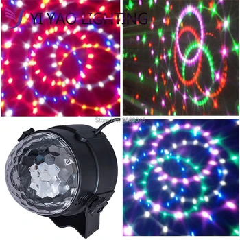 

IR Remote rgb 3W Crystal Magic Ball Led Stage Lamp Disco Lights DMX