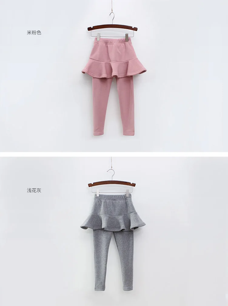 Хлопковые леггинсы для маленьких девочек юбка-брюки для девочек, детские штаны для девочек детские леггинсы г. Весенне-Осенняя детская одежда черного и розового цвета