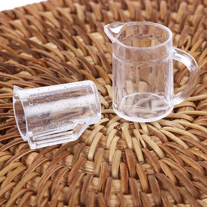 

Dollhouse Tableware set 1:12 Scale mini props Miniature resin decoration 15Pcs Transparent