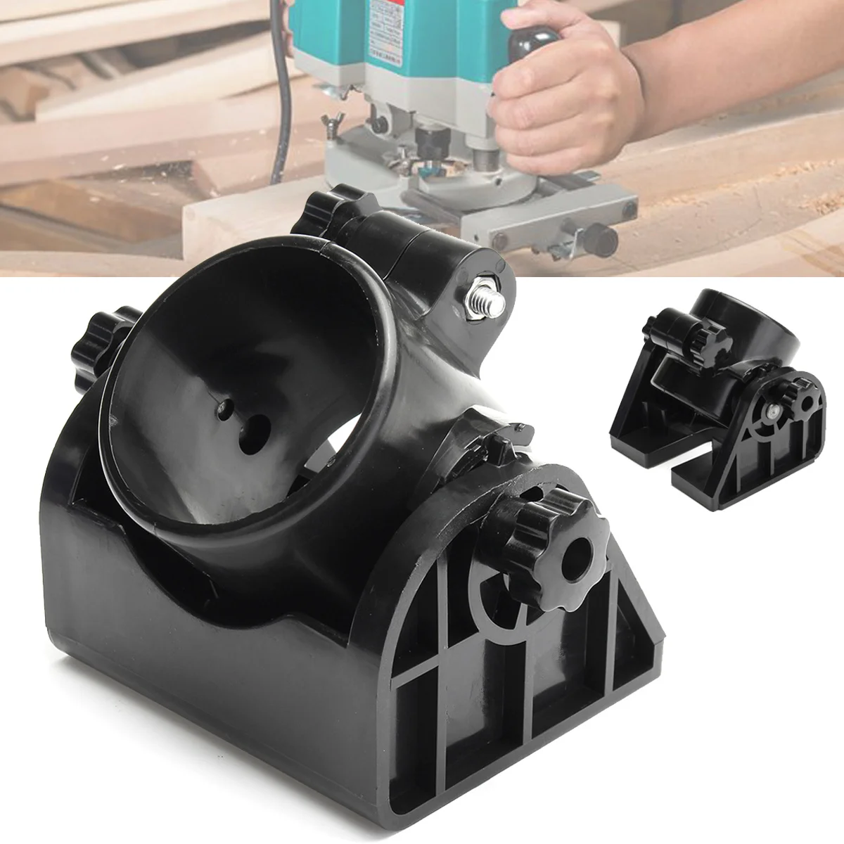 

Adjustable Tilting Bevel Base Holder Angle Engraving Holder for 64mm Trimmer Wood Router Engraver Machine
