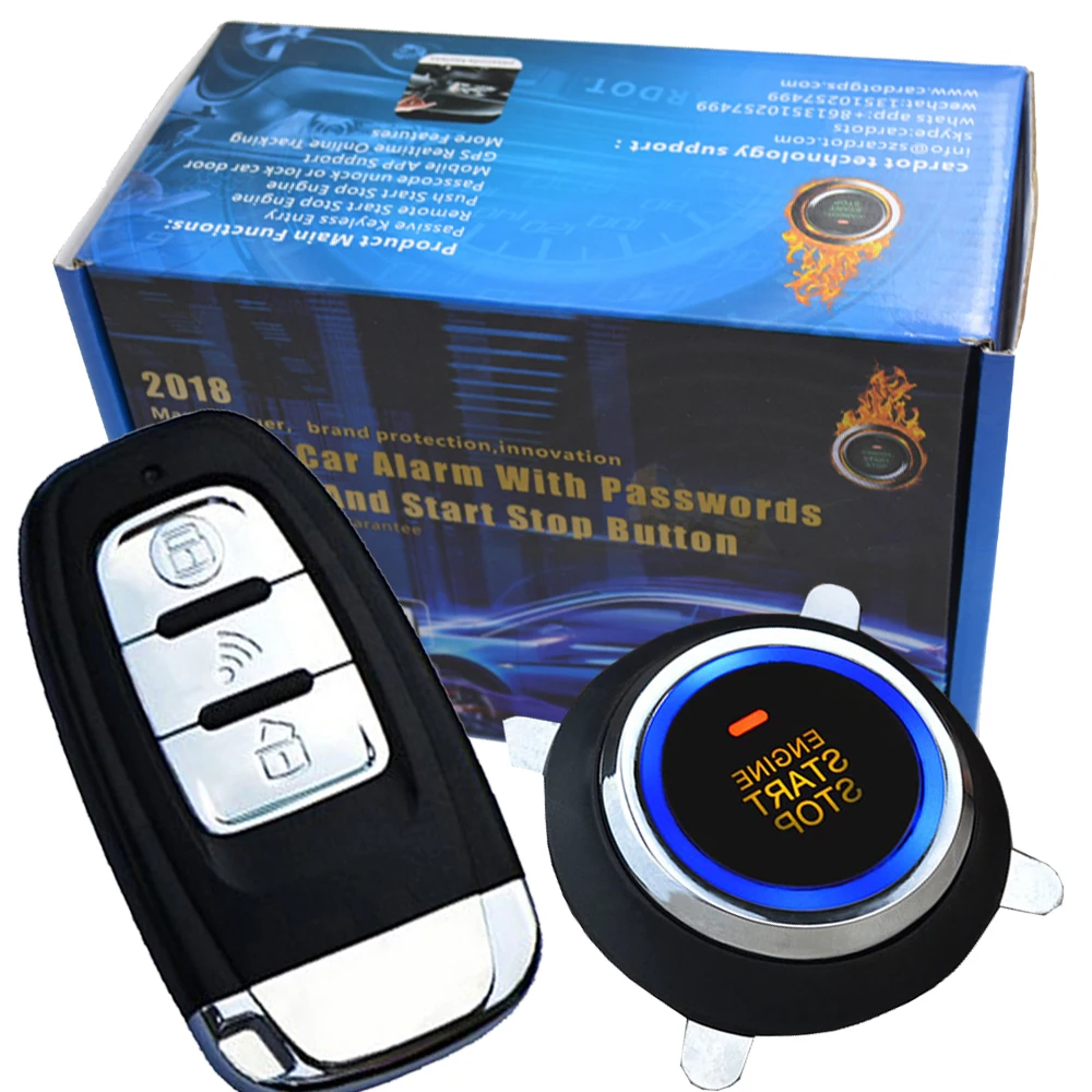 smart car security system passive keyless entry auto lock or unlock car door push button start