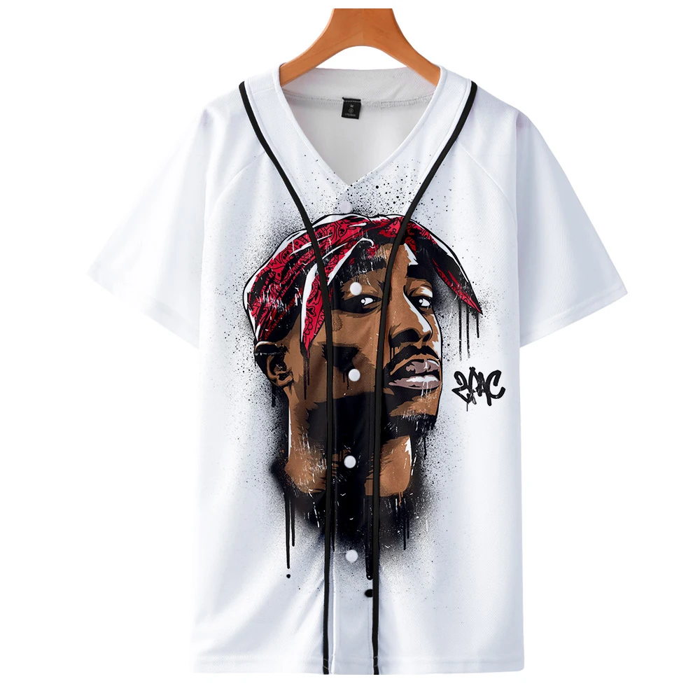 Men Women 3D Print Tupac 2pac T-shirt Short sleeve O-Neck Baseball shirt Hip Hop Swag harajuku Streetwear Design Baseball Jersey Men Women 3D Print Tupac 2pac T-shirt Short sleeve O-Neck Baseball shirt Hip Hop Swag harajuku Streetwear Design Baseball Jersey