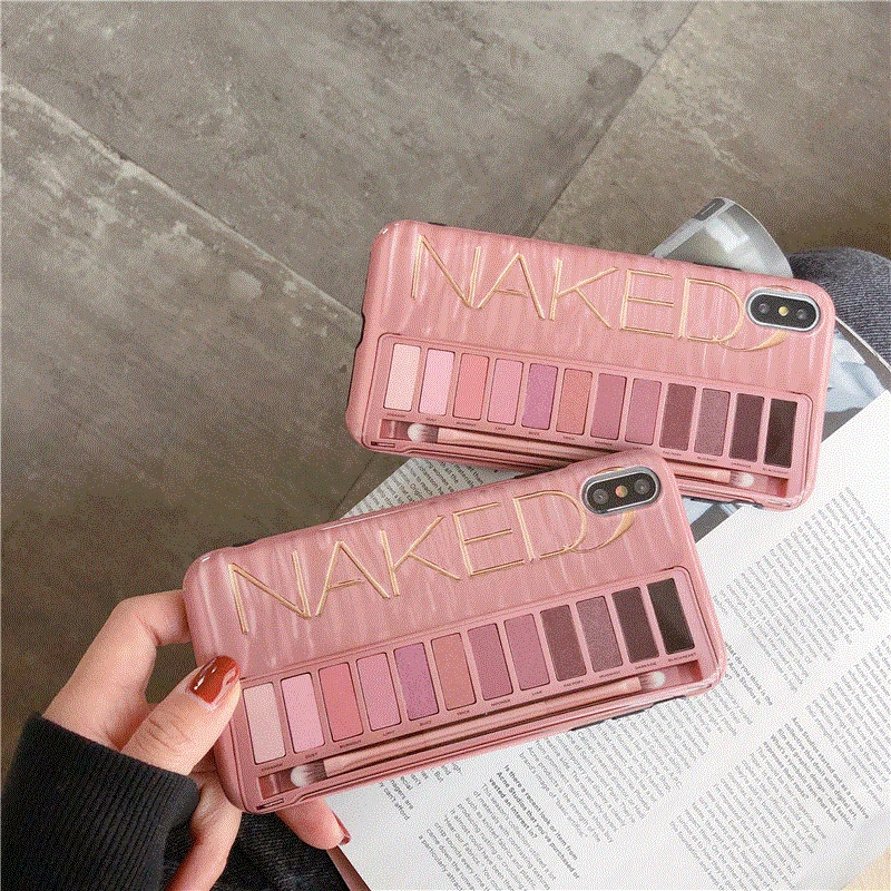

Makeup Eyeshadow Palette phone case for iphone 7 Plus Glossy soft tpu case for iphone 7 8 6 6s plus X XR XS Max case Capa Fundas
