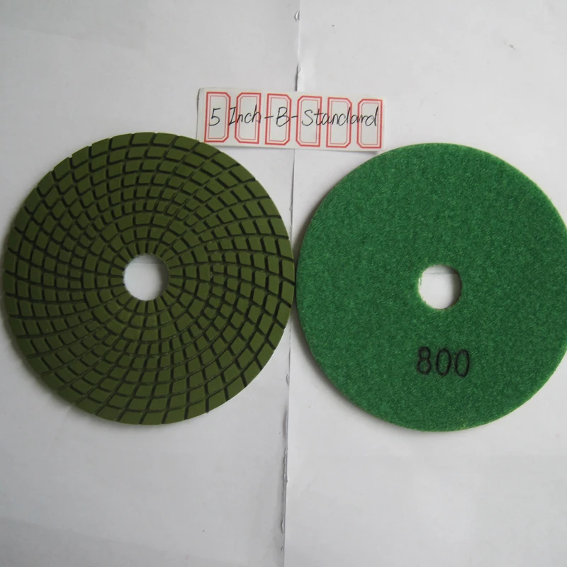 Grit 800 5 Inch/125 mm 10 Pieces B Standard Diamond Abrasive Tools for