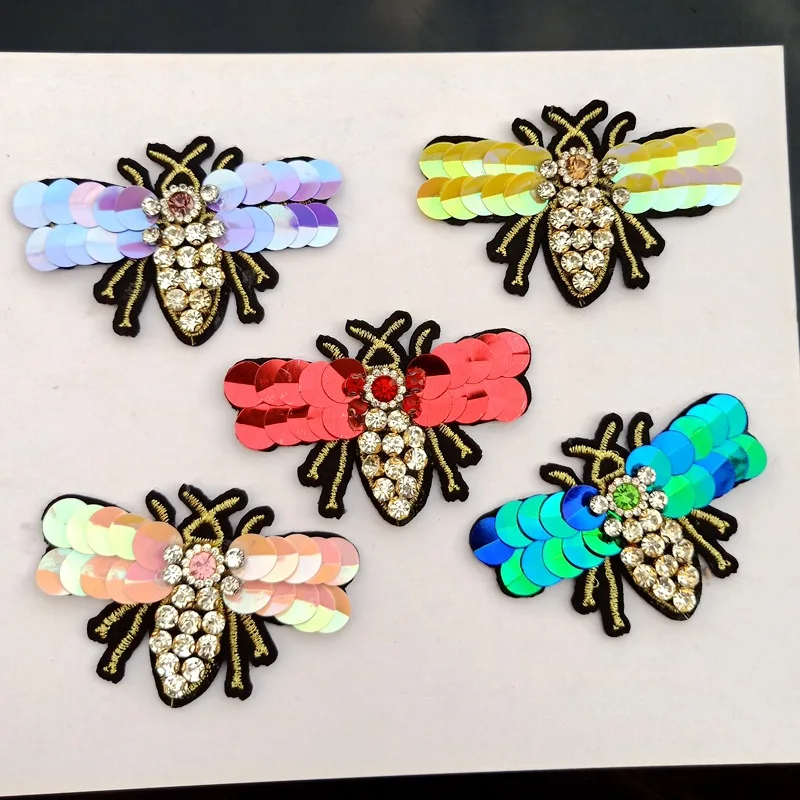 bee beaded patches for clothes 3