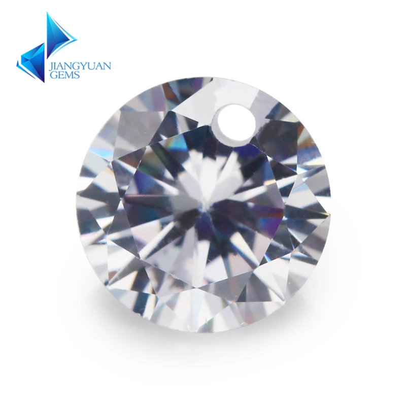 Buy 5A Quality White Cubic Zirconia Loose CZ hole