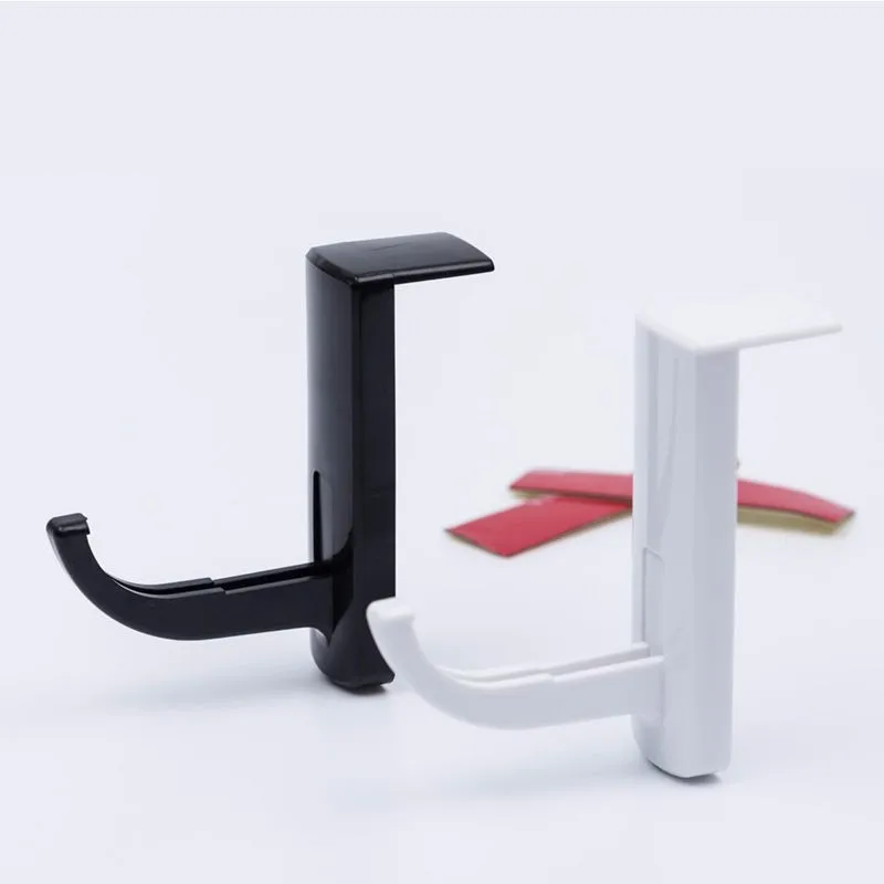 2pcs Hanger Hooks Practical Headset Headphone Holder Hooks Hanger Wall PC Monitor Stands Door Key Accessory Home Storage Tools  (8)