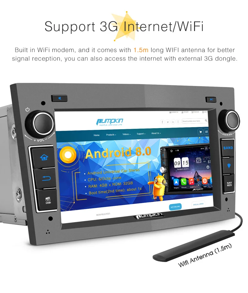 Top Pumpkin 2 Din 7"Qcta-core 4G+32G Android 8.0 Car Radio No DVD Player GPS Navigation Car Stereo For Opel/Corsa Wifi OBD2 Headunit 10 Top Pumpkin 2 Din 7"Qcta-core 4G+32G Android 8.0 Car Radio No DVD Player GPS Navigation Car Stereo For Opel/Corsa Wifi OBD2 Headunit 10